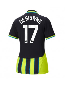 Manchester City Kevin De Bruyne #17 Zenski Gostujuci Dres 2024-25 Kratak Rukavima